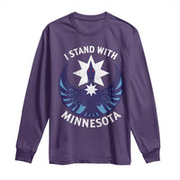 I Stand With Minnesota Long Sleeve Shirt Rebel Common Loon Minnesota Protest