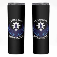 I Stand With Minnesota Skinny Tumbler Rebel Common Loon Minnesota Protest