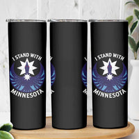 I Stand With Minnesota Skinny Tumbler Rebel Common Loon Minnesota Protest