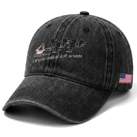 Off To Be Radical Left Scum Washed Cotton Baseball Cap Funny Minneapolis Escape Viking Abolish Ice