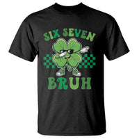 Funny 67 St Patricks Day T Shirt Six Seven Bruh Dabbing Shamrock