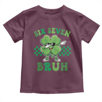 Funny 67 St Patricks Day Toddler T Shirt Six Seven Bruh Dabbing Shamrock