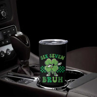 Funny 67 St Patricks Day Tumbler Cup Six Seven Bruh Dabbing Shamrock