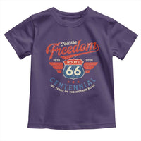 US Route Highway 66 Centennial Toddler T Shirt Feel The Freedom 100 Years Of The Mother Road