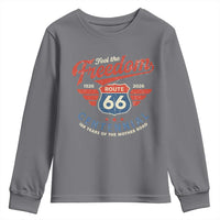 US Route Highway 66 Centennial Youth Sweatshirt Feel The Freedom 100 Years Of The Mother Road