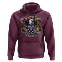 250 Years Of America 100 Years Of Route Highway 66 Hoodie Bald Eagle Vintage American Flag