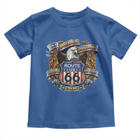 250 Years Of America 100 Years Of Route Highway 66 Toddler T Shirt Bald Eagle Vintage American Flag