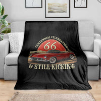 Route Highway 66 100 Years Anniversary Throw Blanket Centennial Celebration And Still Kicking Mother Road