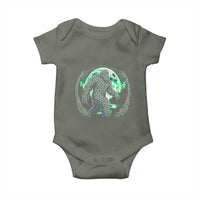 Funny St Patricks Day Bigfoot Celtic Knot Irish Sasquatch Baby Onesie