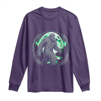 Funny St Patricks Day Bigfoot Celtic Knot Irish Sasquatch Long Sleeve Shirt