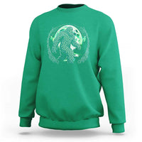 Funny St Patricks Day Bigfoot Celtic Knot Irish Sasquatch Sweatshirt