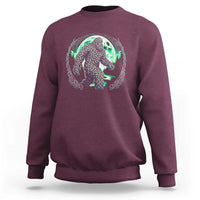 Funny St Patricks Day Bigfoot Celtic Knot Irish Sasquatch Sweatshirt