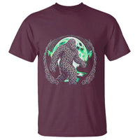 Funny St Patricks Day Bigfoot Celtic Knot Irish Sasquatch T Shirt