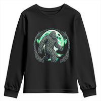Funny St Patricks Day Bigfoot Celtic Knot Irish Sasquatch Youth Sweatshirt