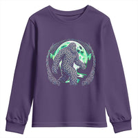 Funny St Patricks Day Bigfoot Celtic Knot Irish Sasquatch Youth Sweatshirt