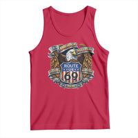 250 Years Of America 100 Years Of Route 69 Tank Top Bald Eagle Vintage American Flag
