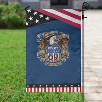 250 Years Of America 100 Years Of Route 69 Patriotic Garden Flag Bald Eagle Vintage American Flag