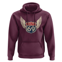 Vintage Route 69 Highway Road Trip Sign Hoodie
