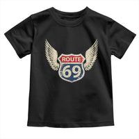 Vintage Route 69 Highway Road Trip Sign Toddler T Shirt
