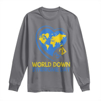 World Down Syndrome Day March 21 World Heart Long Sleeve Shirt