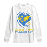 World Down Syndrome Day March 21 World Heart Long Sleeve Shirt