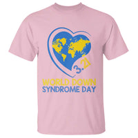 World Down Syndrome Day March 21 World Heart T Shirt