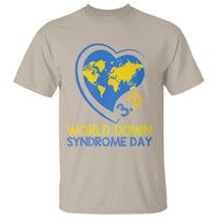 World Down Syndrome Day March 21 World Heart T Shirt