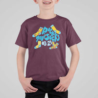 Rock Your Socks T Shirt For Kid Down Syndrome Awareness March 21