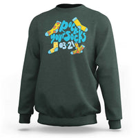 Rock Your Socks Sweatshirt Down Syndrome Awareness March 21