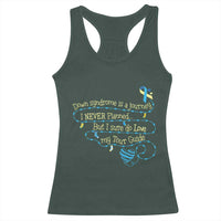 Down Syndrome Awareness Racerback Tank Top Down Syndrome Is A Journey I Never Planned