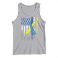 Down Syndrome Awareness Vintage American Flag Tank Top