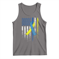 Down Syndrome Awareness Vintage American Flag Tank Top