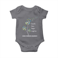 Down Syndrome Awareness Baby Onesie Teach Love Hope Inspire Socks Dandelion