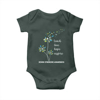 Down Syndrome Awareness Baby Onesie Teach Love Hope Inspire Socks Dandelion