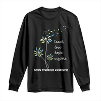 Down Syndrome Awareness Long Sleeve Shirt Teach Love Hope Inspire Socks Dandelion