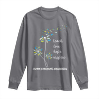 Down Syndrome Awareness Long Sleeve Shirt Teach Love Hope Inspire Socks Dandelion
