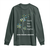Down Syndrome Awareness Long Sleeve Shirt Teach Love Hope Inspire Socks Dandelion
