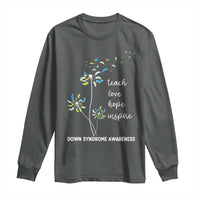 Down Syndrome Awareness Long Sleeve Shirt Teach Love Hope Inspire Socks Dandelion