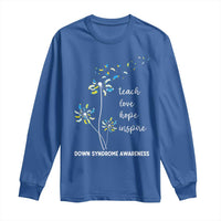 Down Syndrome Awareness Long Sleeve Shirt Teach Love Hope Inspire Socks Dandelion