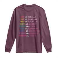 National Women's History Month Long Sleeve Shirt Lead Like Tubman Challenge Like Parks