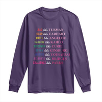 National Women's History Month Long Sleeve Shirt Lead Like Tubman Challenge Like Parks