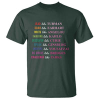National Women's History Month T Shirt Lead Like Tubman Challenge Like Parks