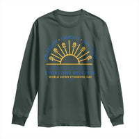 World Down Syndrome Day Long Sleeve Shirt Celebrate Educate Advocate Everyone Belongs Sunshine