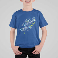 World Down Syndrome Day Made With A Little Extra T Shirt For Kid March 21 DNA Flower