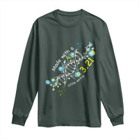 World Down Syndrome Day Made With A Little Extra Long Sleeve Shirt March 21 DNA Flower