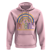 Down Syndrome Awareness Hoodie Imagine A Rainbow With An Extra Color Heart Rainbow