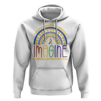 Down Syndrome Awareness Hoodie Imagine A Rainbow With An Extra Color Heart Rainbow
