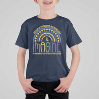 Down Syndrome Awareness T Shirt For Kid Imagine A Rainbow With An Extra Color Heart Rainbow