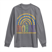 Down Syndrome Awareness Long Sleeve Shirt Imagine A Rainbow With An Extra Color Heart Rainbow
