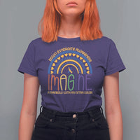 Down Syndrome Awareness T Shirt For Women Imagine A Rainbow With An Extra Color Heart Rainbow